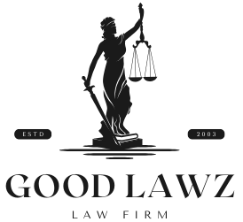 Black Grey Modern Minimalist Attorney Law Logo